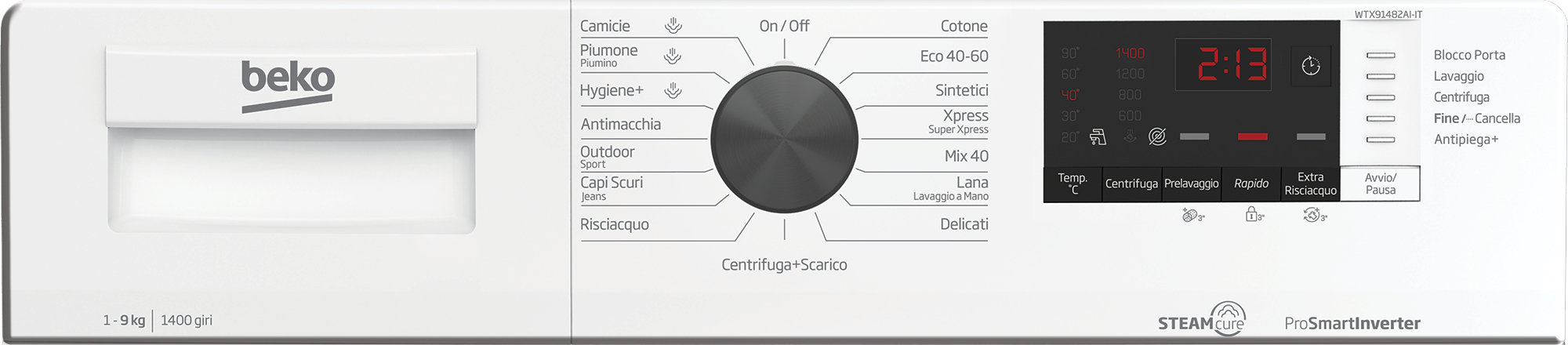 Beko WTX91482AI-IT washing machine Front-load – image 4