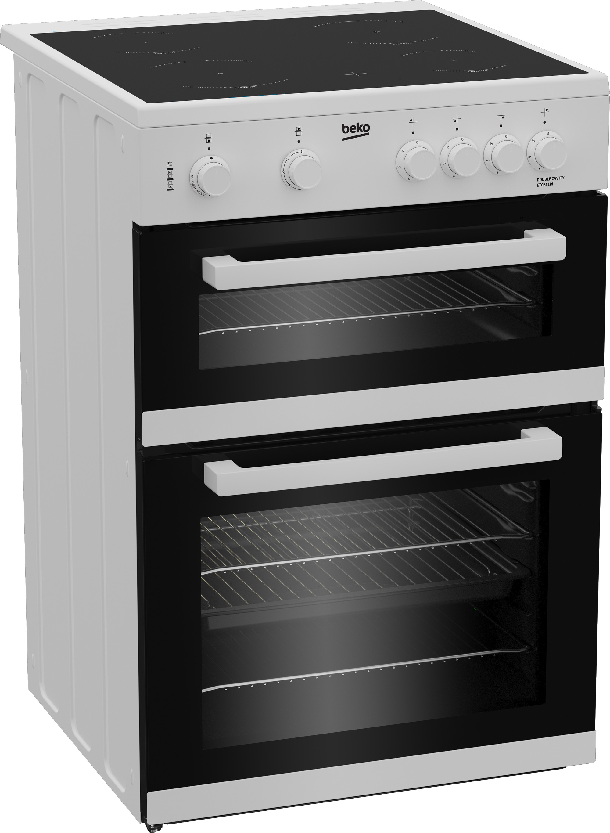 Beko ETC611W 60cm Twin Cavity Electric Cooker – image 2