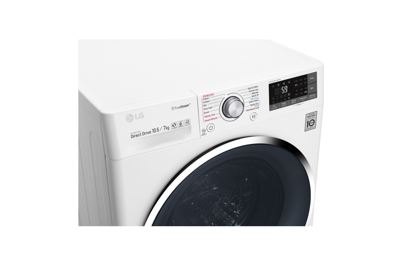 LG F4J8JH2WD washer dryer Freestanding Front-load Blue, White – image 6