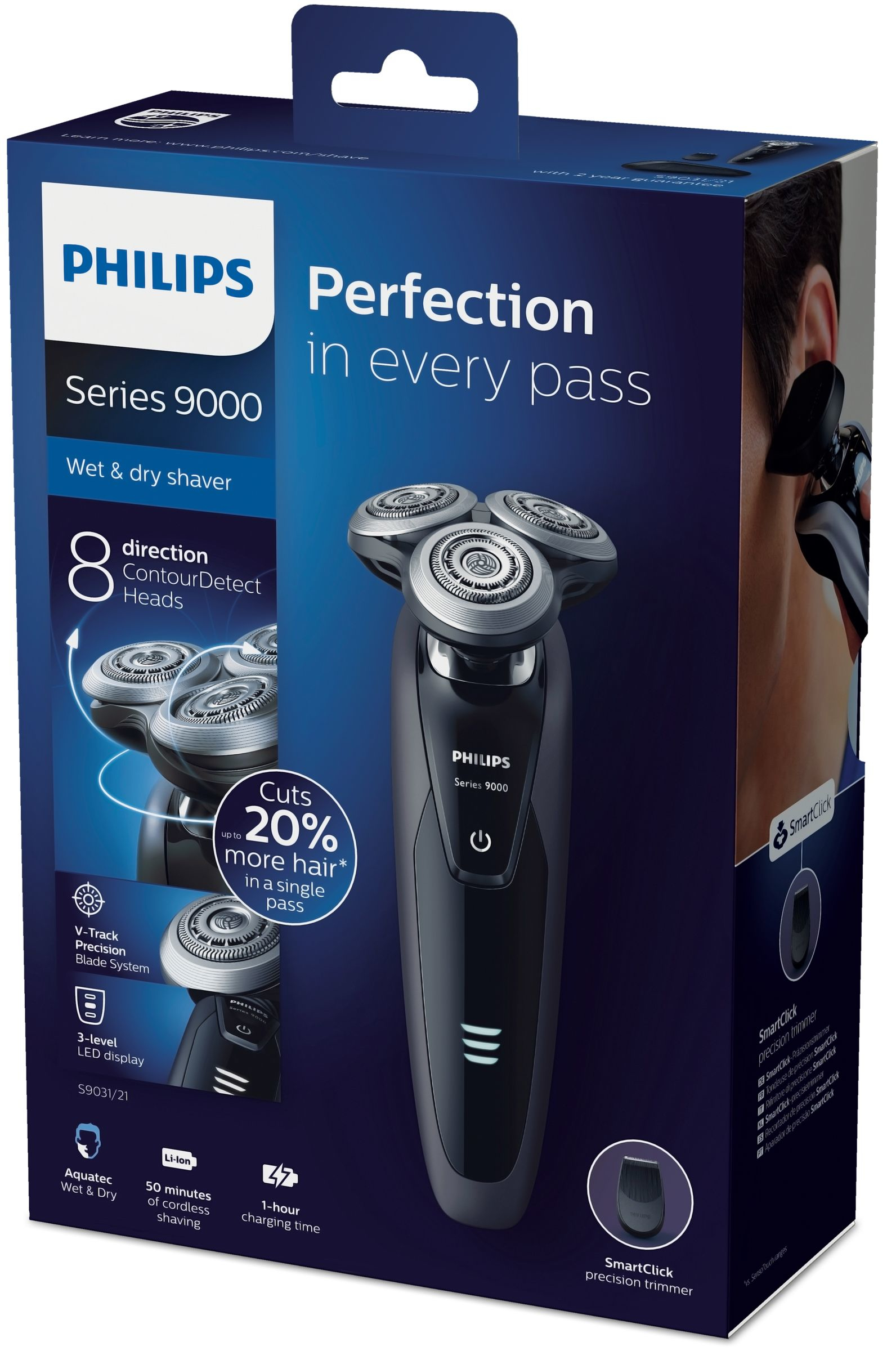 Philips SHAVER Series 9000 wet and dry electric shaver S9031/21 – image 2