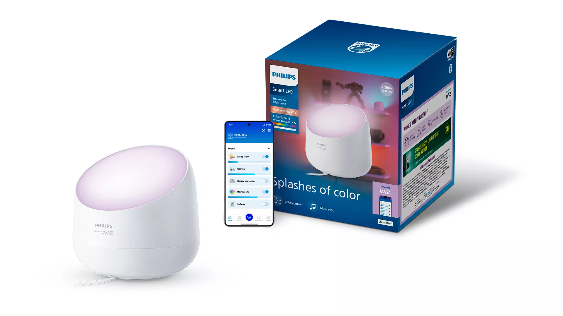 Philips by Signify Philips Squire Lite LED Table Lamp, White – image 2