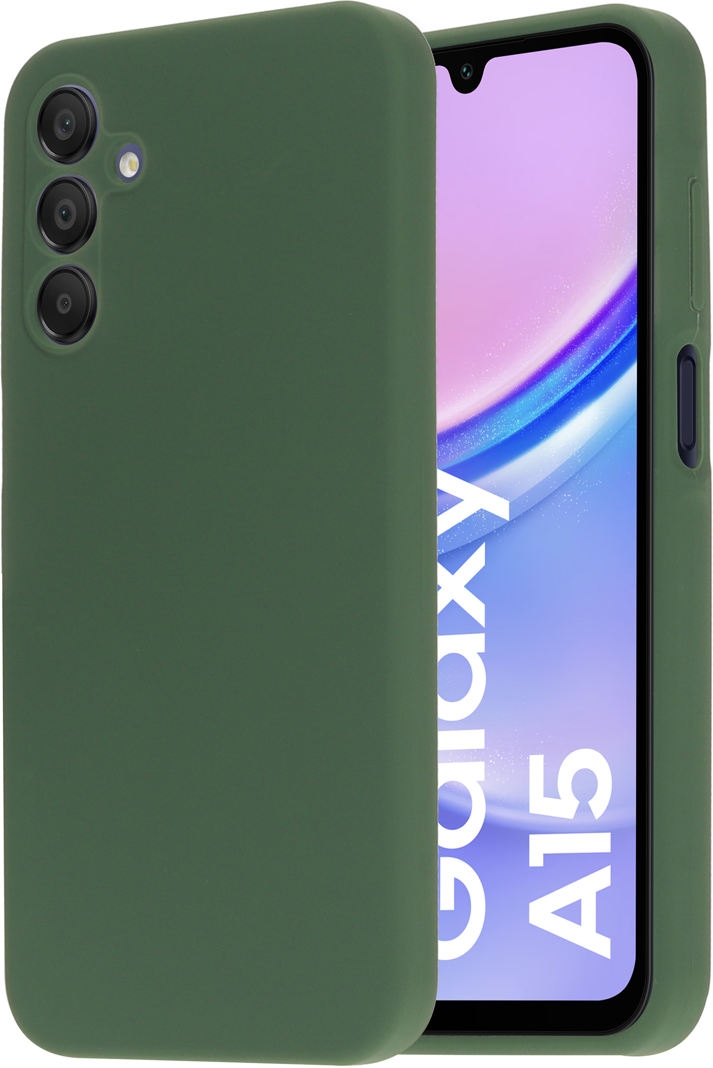 Mobiparts Silicone Cover Samsung Galaxy A15 Forest Green