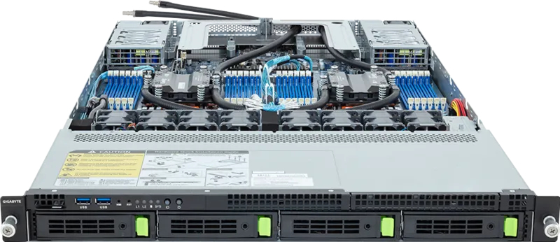 GIGABYTE R183-Z90-LAD1 LGA 6096 Rack (1U) Black, Steel – image 2