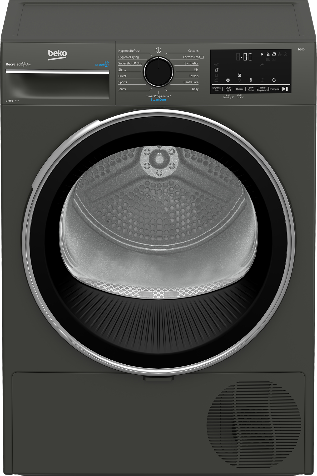 Beko B3T4823DG tumble dryer Freestanding Front-load