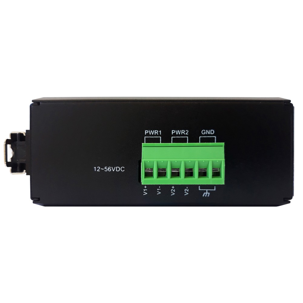 Techly I-SWHUB-IND1100 network media converter 100 Mbit/s Multi-mode, Single-mode Black – image 3