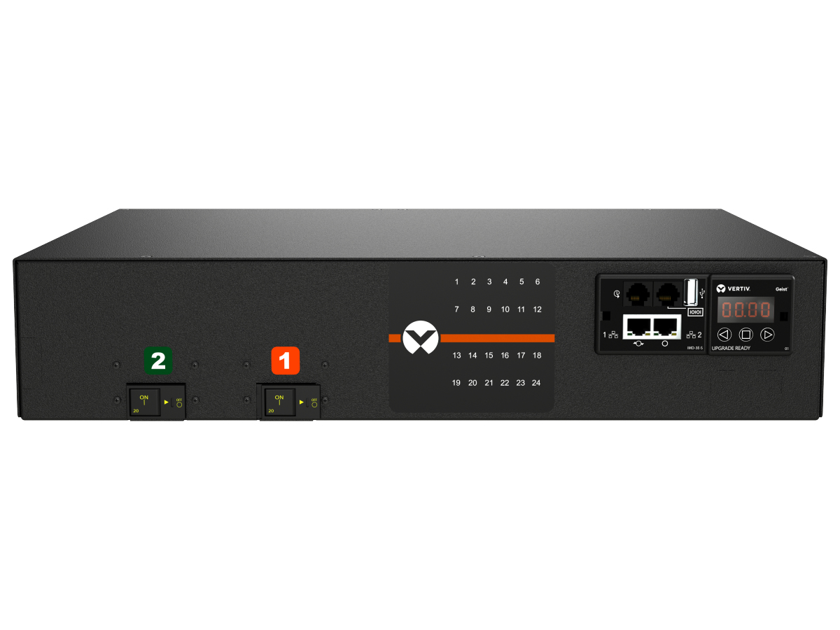 Vertiv Geist MNU3EDR6-24CF18-3TL14A0H10-S power distribution unit (PDU) 24 AC outlet(s) 0U Black