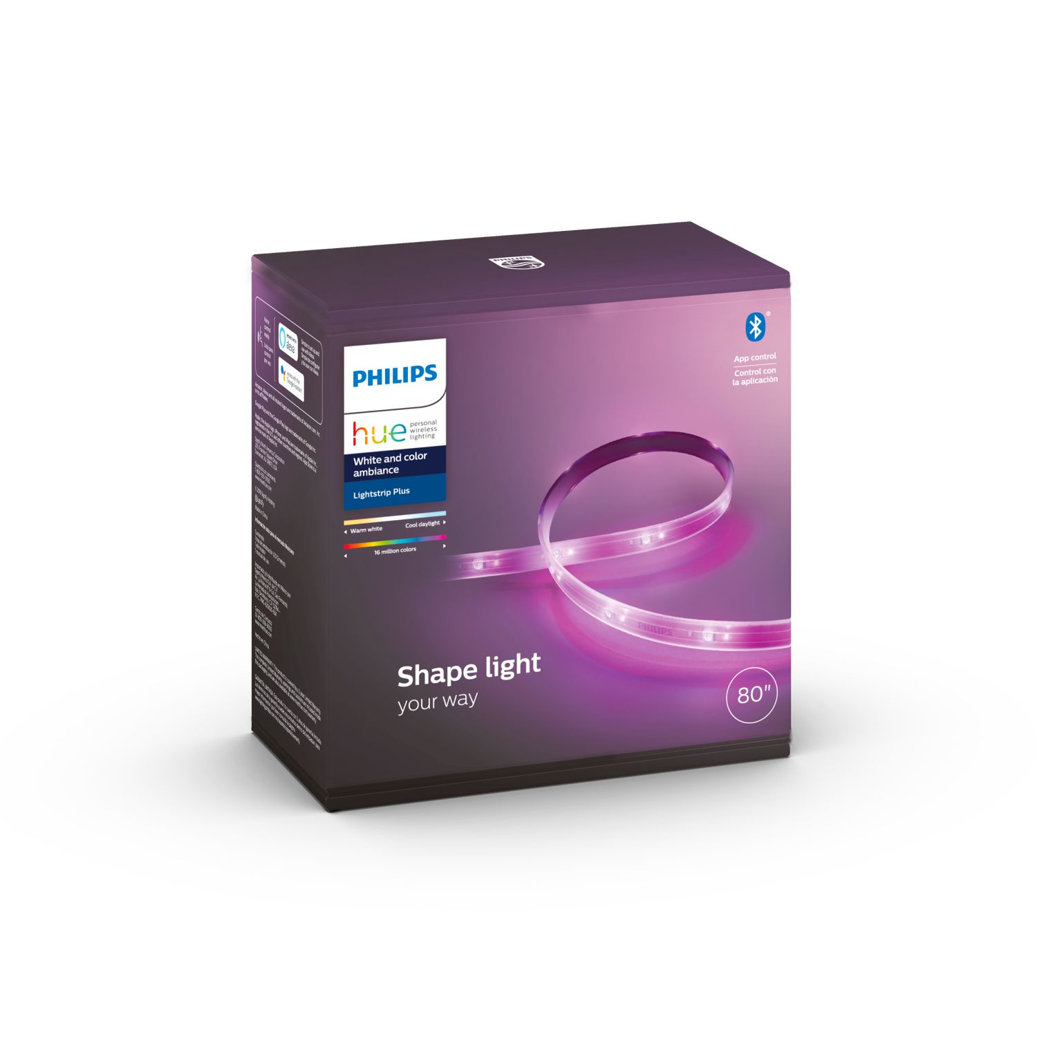 Philips by Signify Philips Hue White and colour ambience 046677555337 smart lighting Smart strip light Bluetooth/Zigbee – image 4