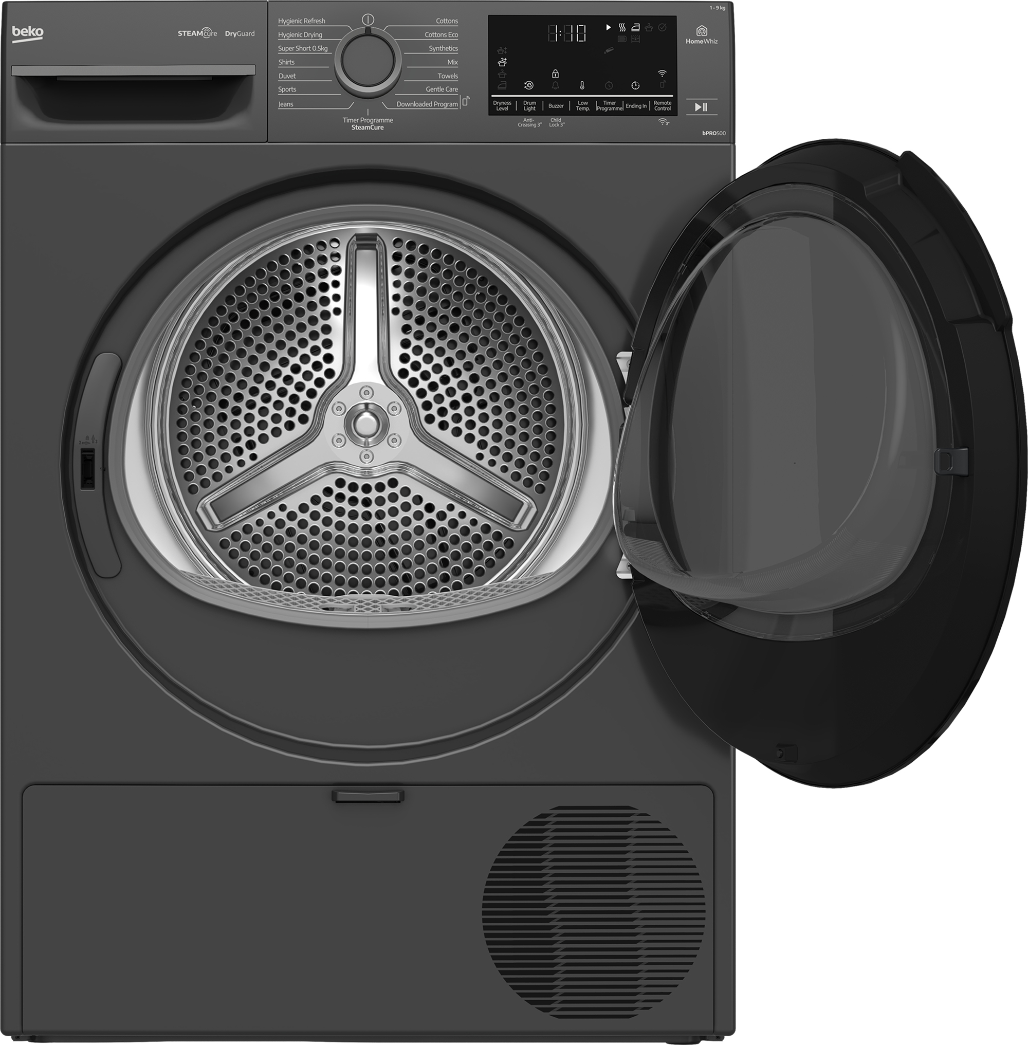 Beko BM3T3933NA 9kg Heat Pump Tumble Dryer with SteamCure Technology – image 3