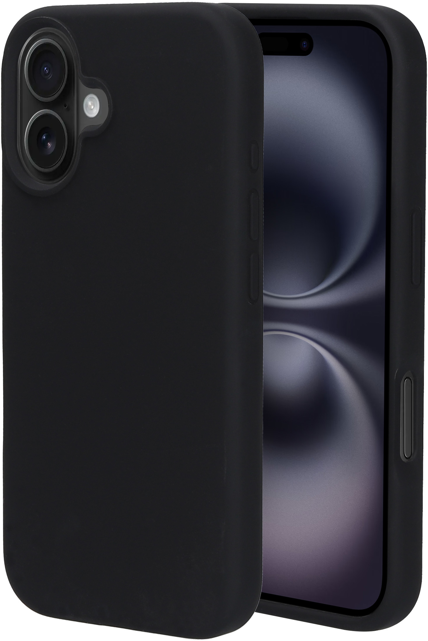 Mobiparts Silicone Cover Apple iPhone 16 Black – image 1