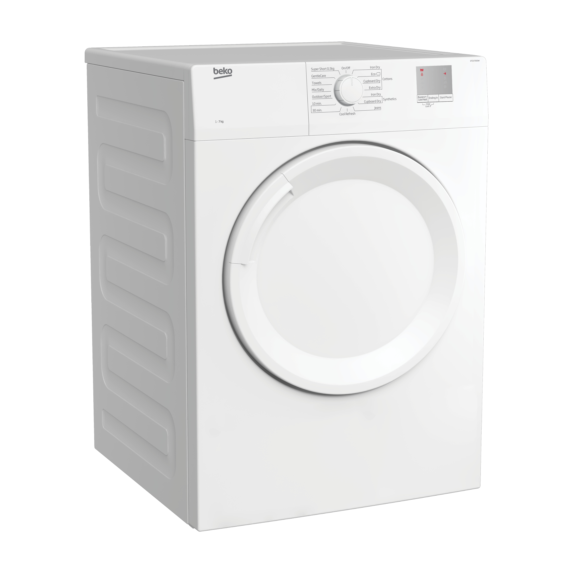 Beko DTGV7000W tumble dryer Freestanding Front-load – image 7