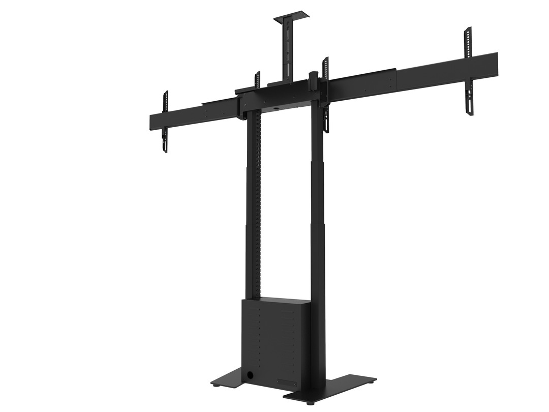 Multibrackets M Motorized Floorbase Dual Screen incl cabinet & cam-shelf – image 3