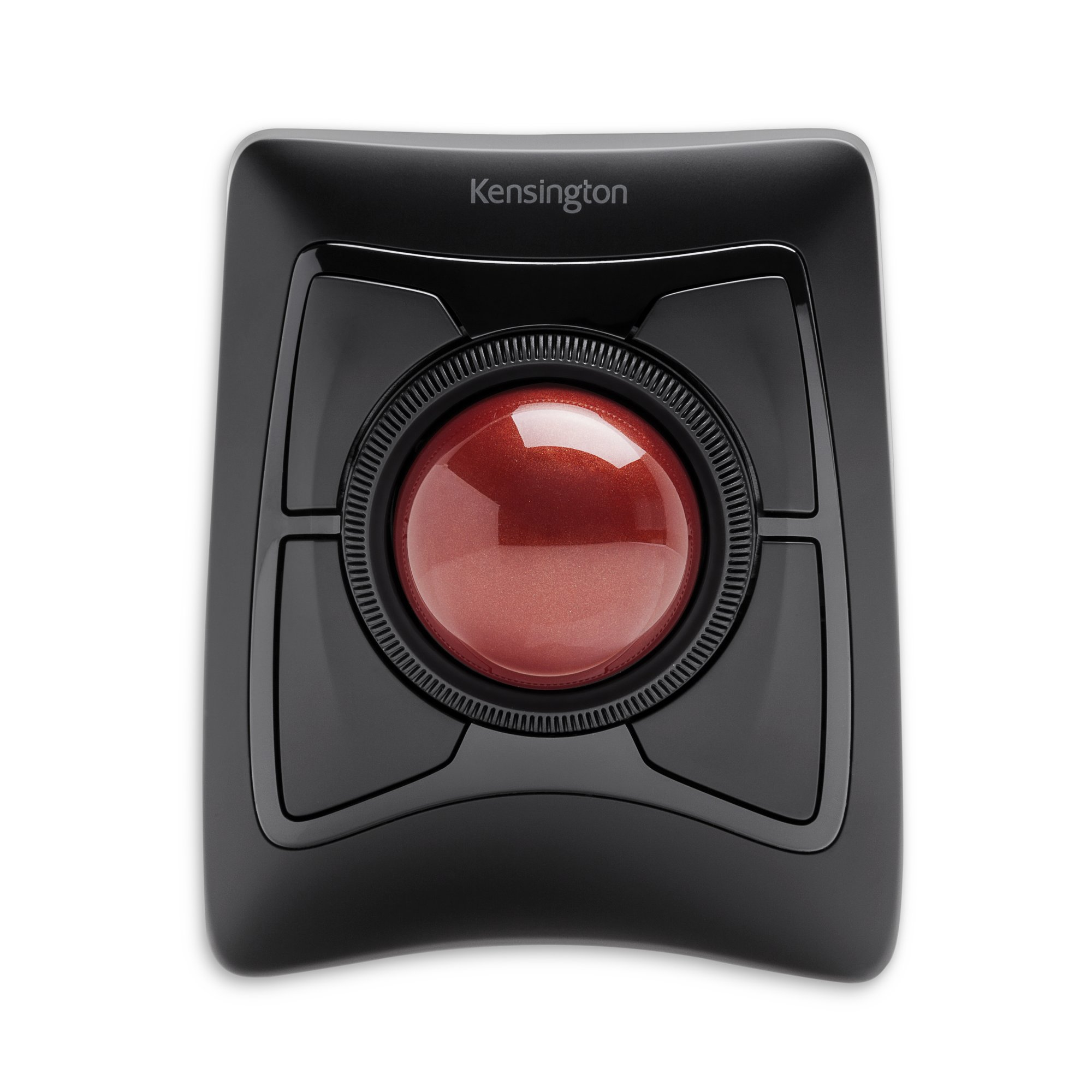 Kensington Expert Mouse Wireless Trackball - Trackball - right and left-handed - optical - 4 buttons - wireless - 2.4 GHz, Bluetooth 5.0 LE - Bluetooth USB adapter - black