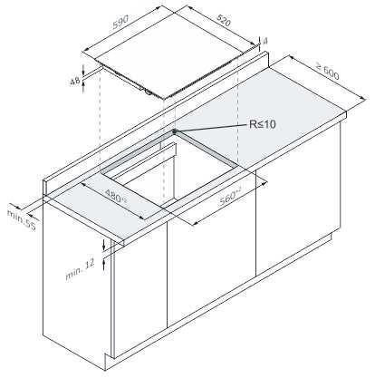 Candy 33803686 hob Black Built-in – image 9