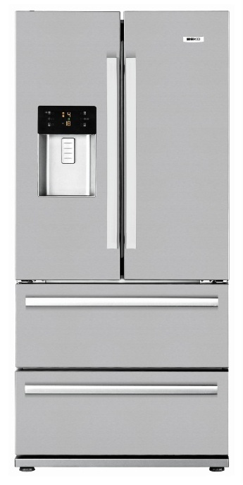 Beko GNE60520DX side-by-side refrigerator Freestanding – image 1