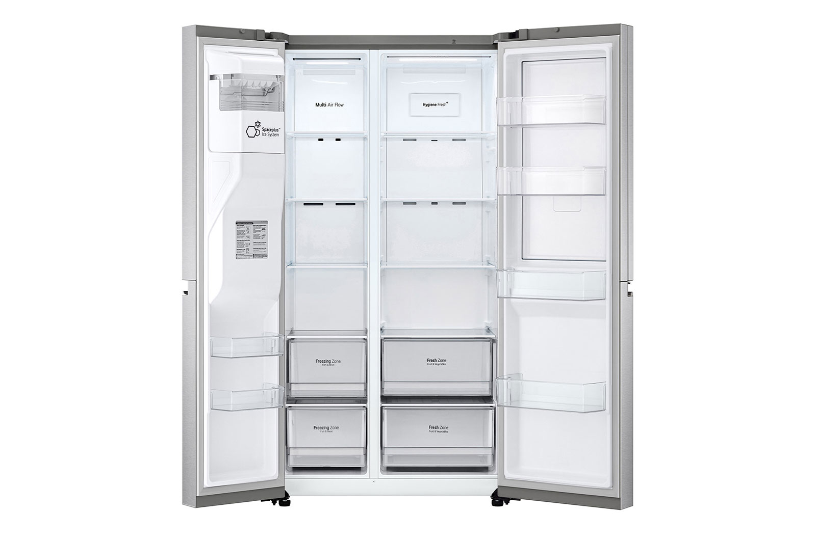 LG VS22JS side-by-side refrigerator Freestanding Stainless steel – image 6
