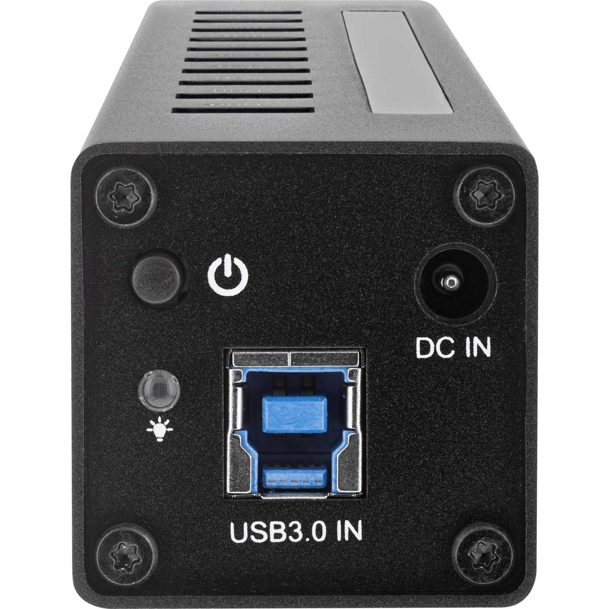 InLine USB 3.0 10 Port Hub Aluminium Case with 4A Power Supply, black – image 3