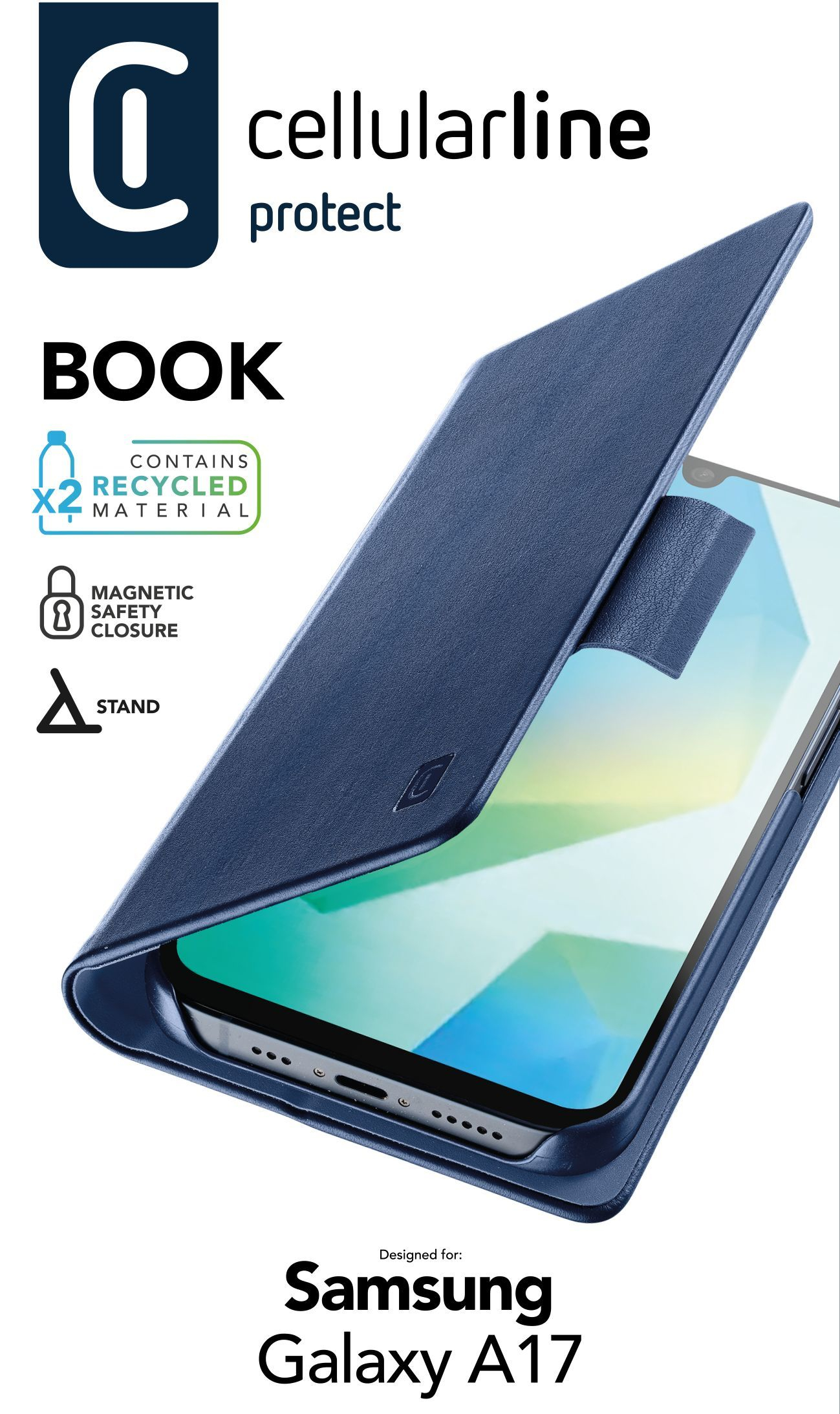Book - Galaxy A17 Hülle im Buchstil