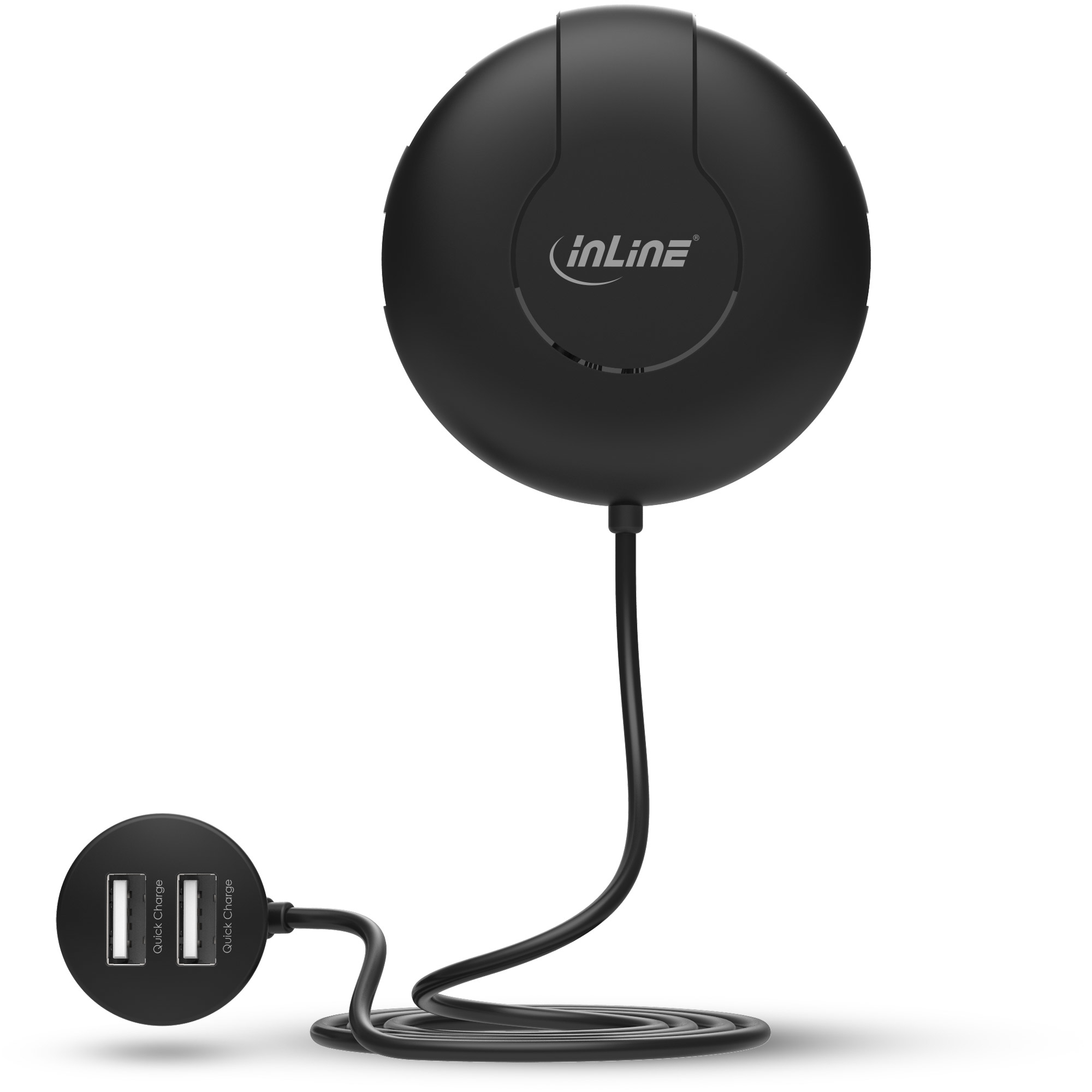 InLine USB car charger with smart IC, 12/24V to – image 3