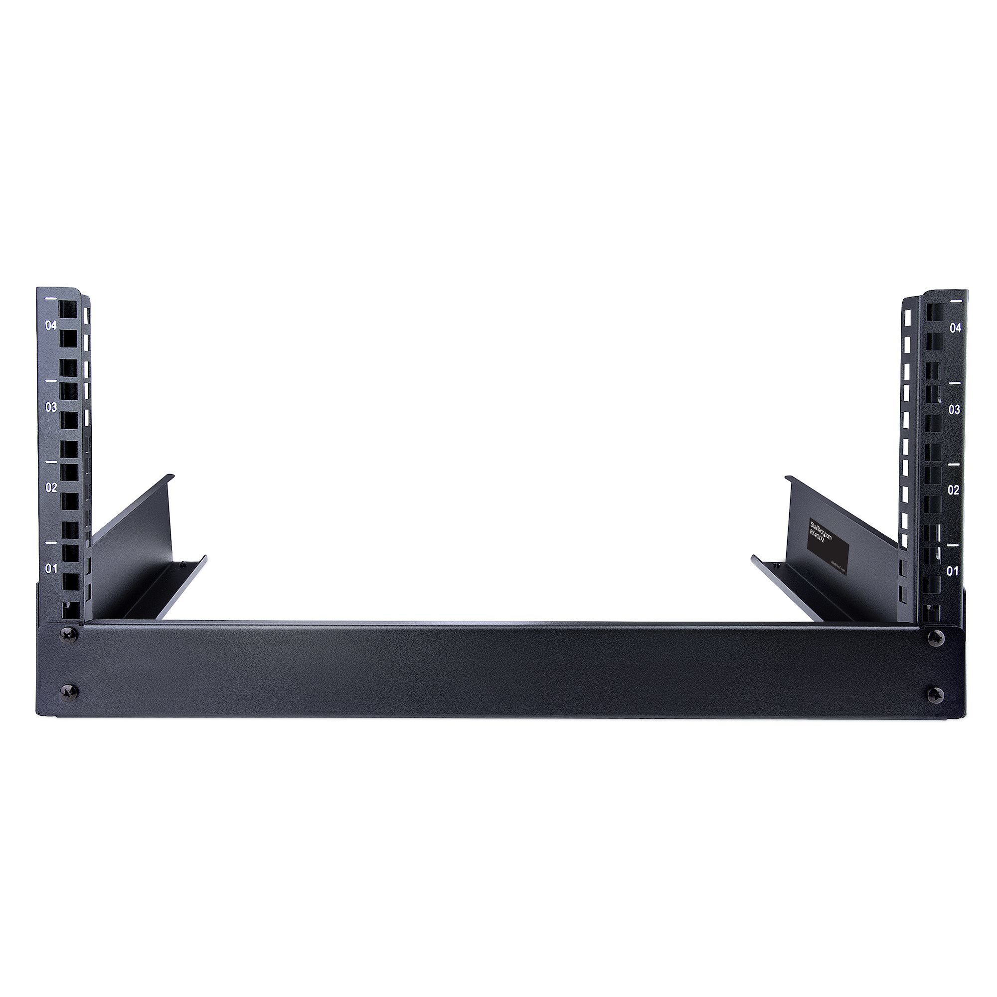 StarTech.com 4U 19" Desktop Open Frame Rack - 2 Post Free-Standing Network Rack Switch Depth for Patch Panel/Data/IT/AV/Communication/Studio/Computer Equipment – image 4