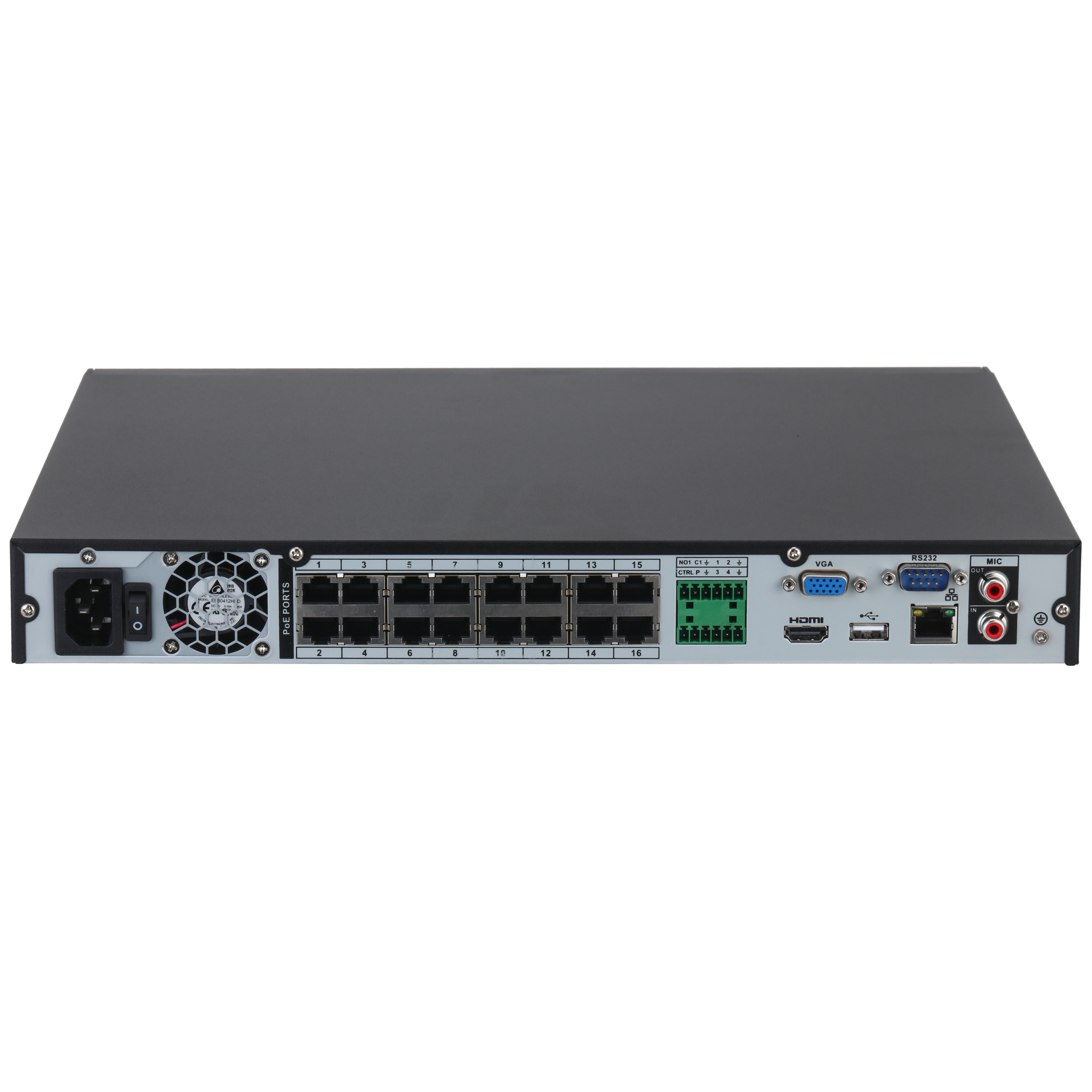 NVR Dahua DHI-NVR4232-16P-4KS3 - 32 Canales - Hasta 20TB - HDMI - VGA - USB - Ethernet - DHI-NVR4232-16P-4KS3 NVR Dahua DHI-NVR4232-16P-4KS3 - 32 Canales - Hasta 20TB - HDMI - VGA - USB - Ethernet - DHI-NVR4232-16P-4KS3