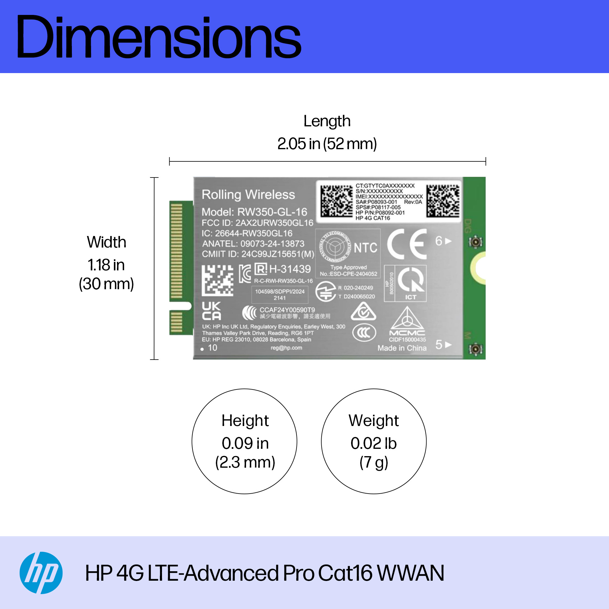HP 4G LTE-Advanced Pro Cat16 WWAN – image 3