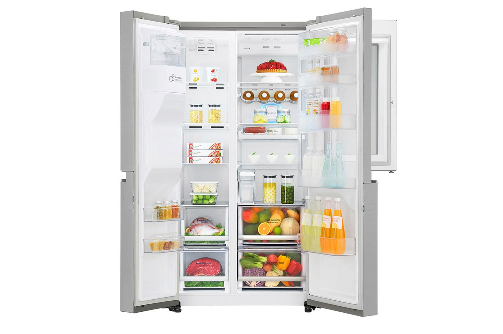 LG GSX960NEVZ side-by-side refrigerator Freestanding – image 2