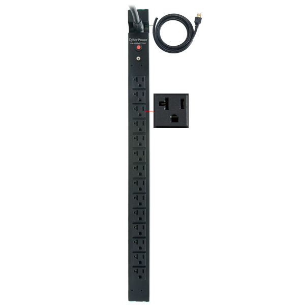 CyberPower PDU20BV14F power distribution unit (PDU) 14 AC outlet(s) 0U Black – image 2