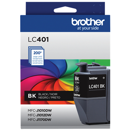 Brother LC401BKS ink cartridge 1 pc(s) Original Standard Yield Black – image 1