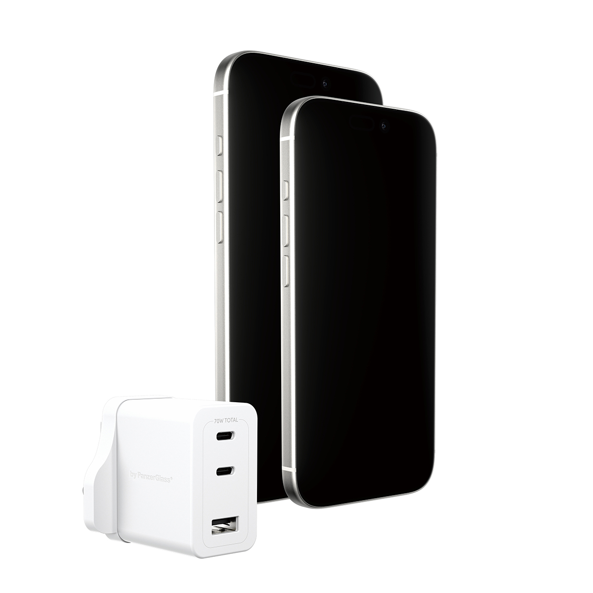 PanzerGlass empower™ by PanzerGlass® Turbo 70W Charger incl. 2 x USB-C + USB-A | UK Plug | Silver White – image 4