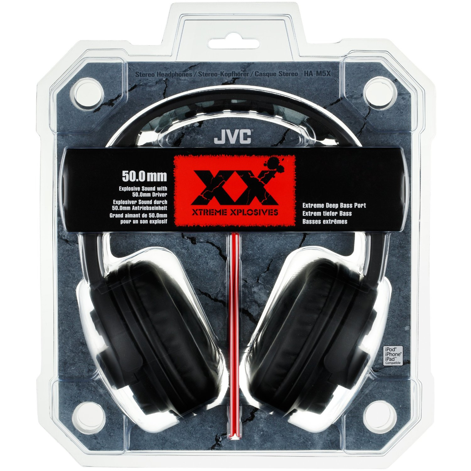 JVC HA-M5X headphones/headset Wired Head-band Black – image 2