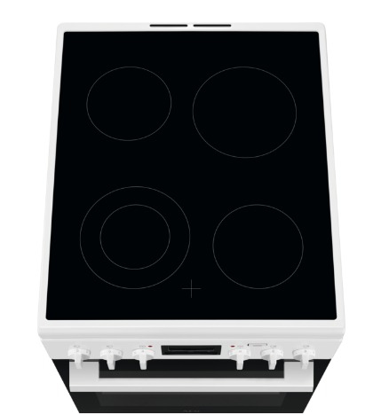 Electrolux LKR560200W Freestanding cooker Electric Ceramic hob Black, White – image 3