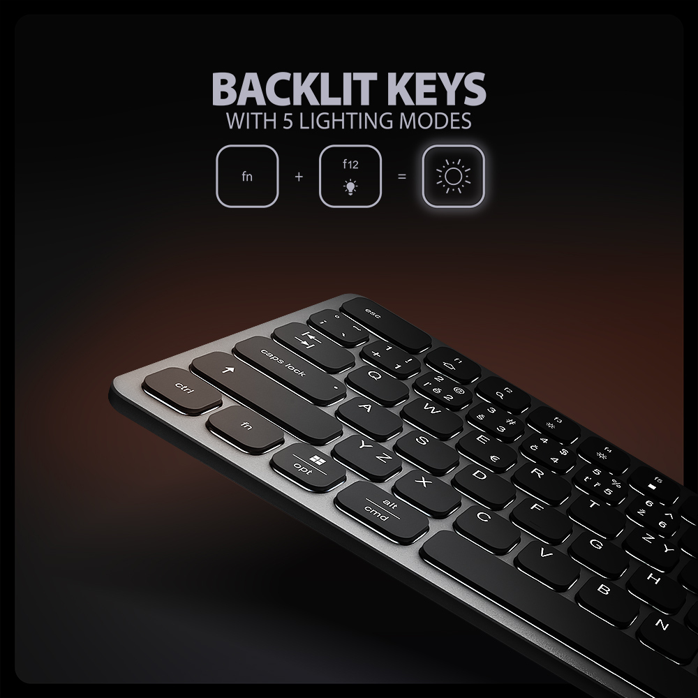 Axagon HMC-KB Wired Aluminium, Black – image 9