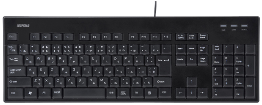 Buffalo BSKBU12BK keyboard USB Black
