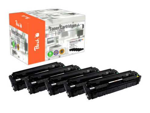 Peach PT810 toner cartridge 5 pc(s) Compatible Black, Cyan, Magenta, Yellow