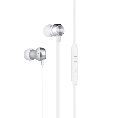 Celly HSS-F530AGEUWH headphones/headset Wired In-ear Aluminium, White – image 1