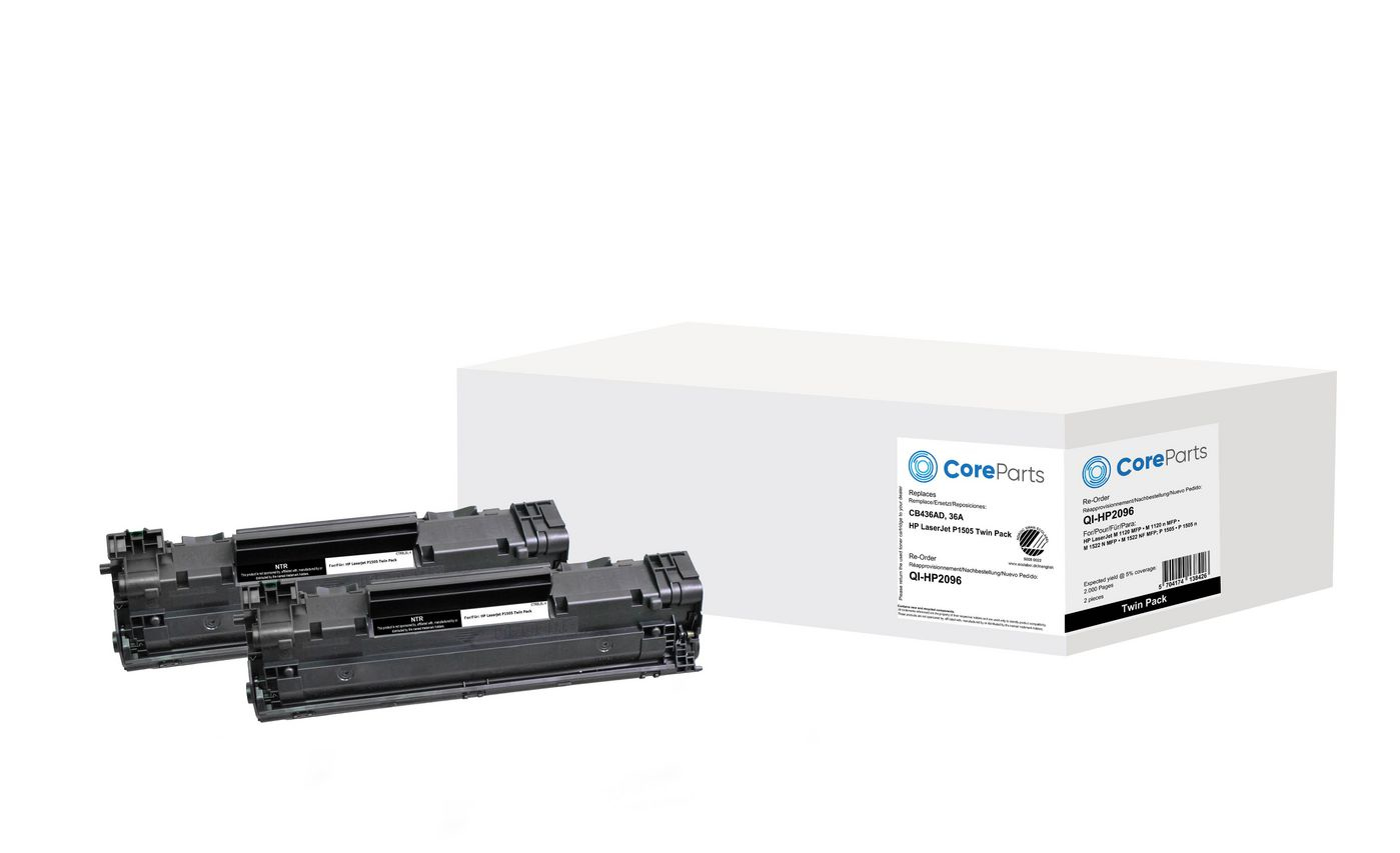 CoreParts QI-HP2096 toner cartridge 2 pc(s) Compatible Black