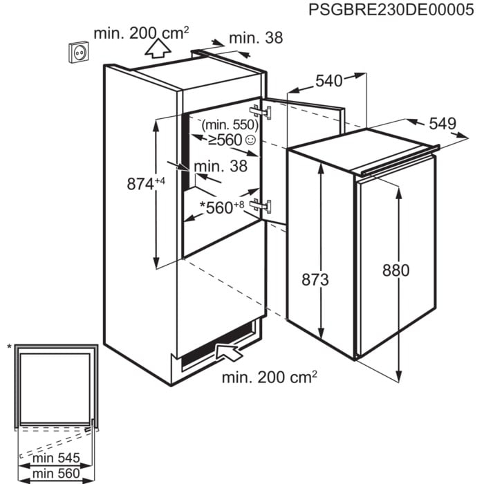 AEG TF5OS882DS combi-fridge Built-in – image 5