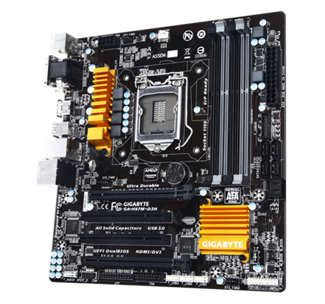 GIGABYTE GA-H97M-D3H motherboard Intel® H97 LGA 1150 (Socket H3) micro ATX – image 2