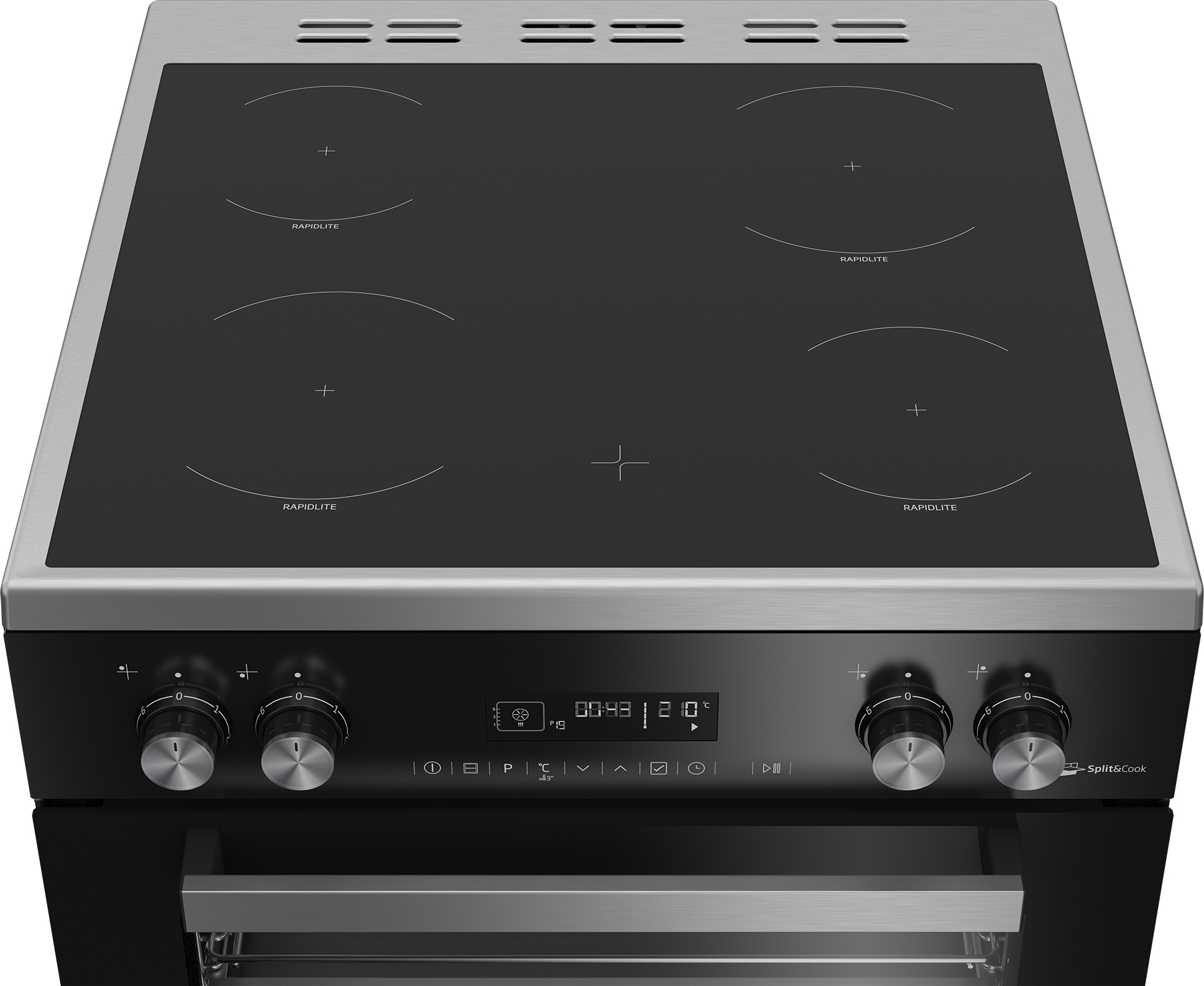 Beko SCC663X 60cm Split&Cook Electric Cooker – image 3