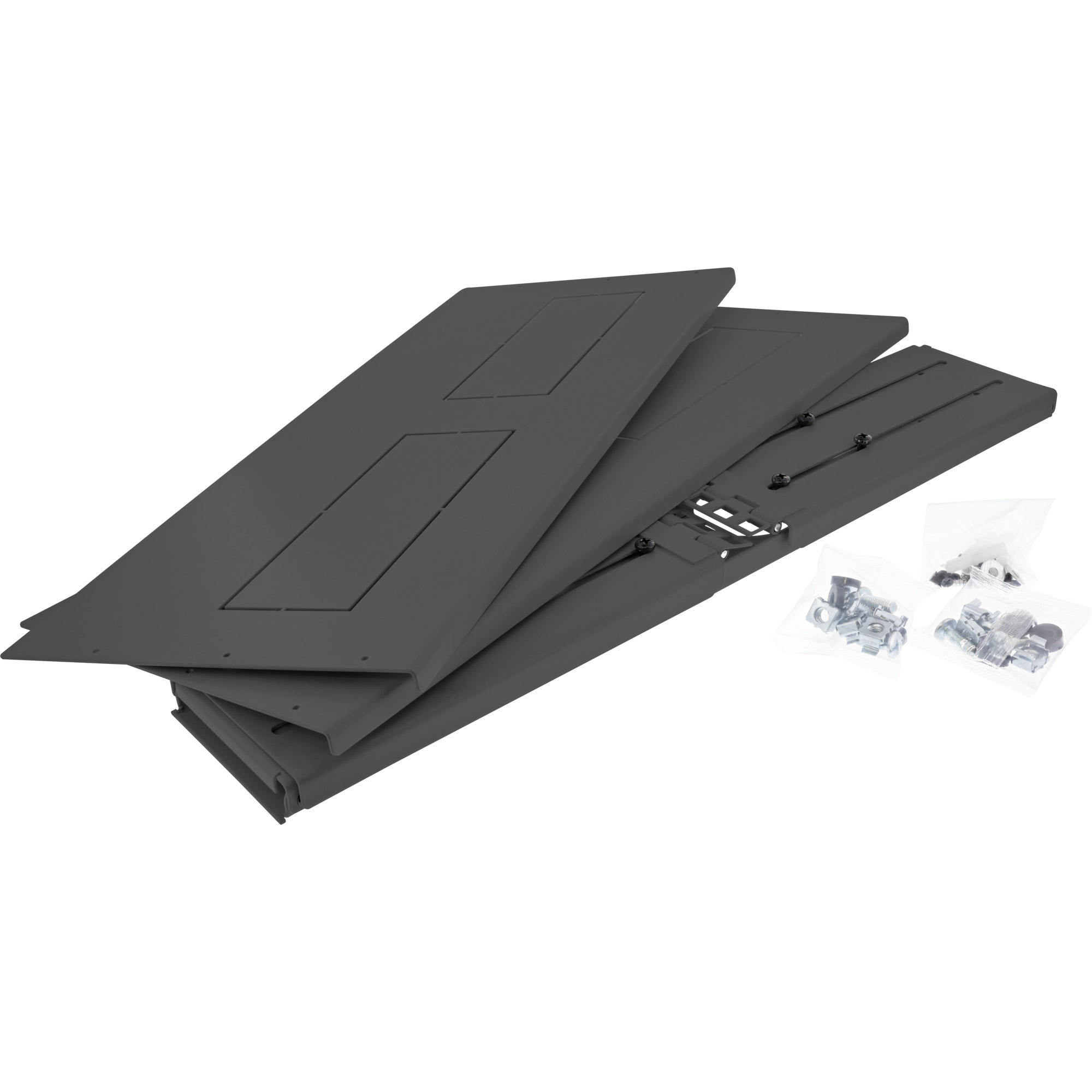 InLine 19" foldable rack, 2U, 24-40cm depth, with cover, black – image 3