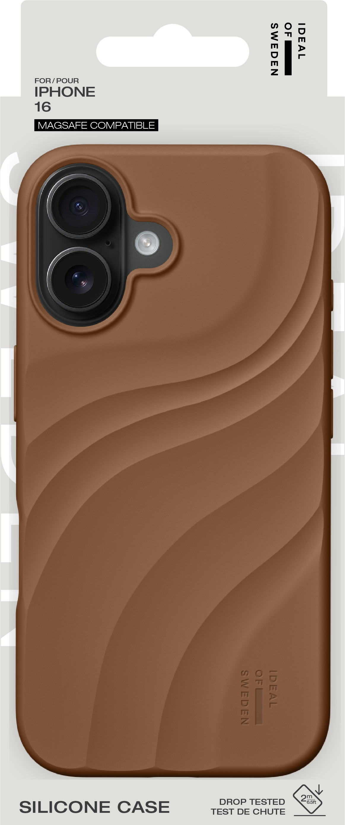 iDeal of Sweden Soft Swirl Silicone Case MagSafe iPhone 16 Salted Caramel – image 5