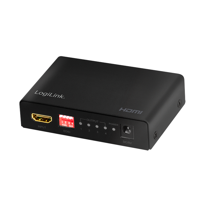 LogiLink HD0038 video splitter HDMI 4x HDMI