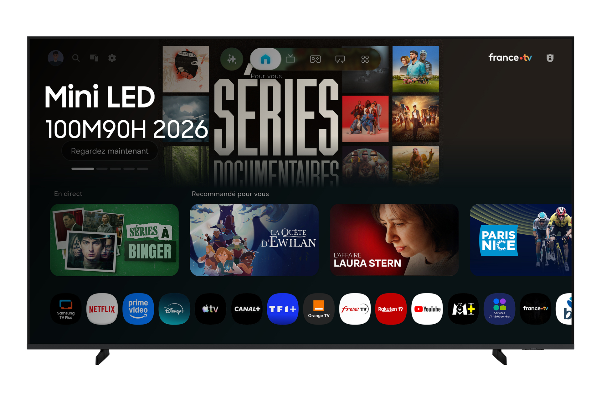 Samsung TU100M90HU 2.54 m (100") 4K Ultra HD Smart TV Wi-Fi Black – image 1