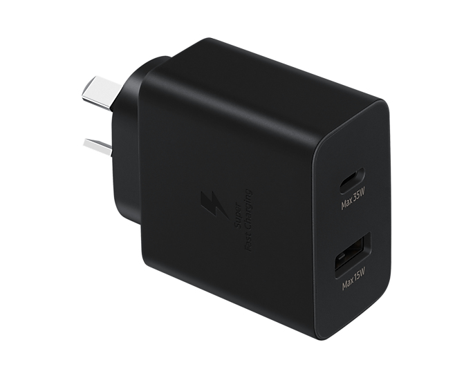 Samsung EP-TA220NBEGAU mobile device charger Headphones, Headset, Laptop, Smartphone, Smartwatch, Tablet Black AC Fast charging Indoor