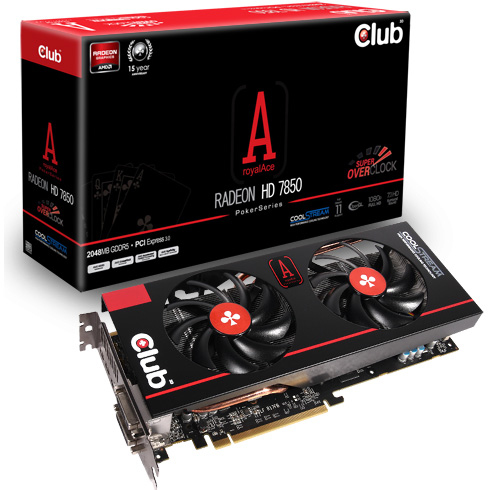 CLUB3D CGAX-7856SO graphics card AMD Radeon HD7850