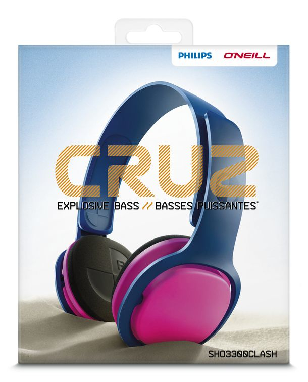 Philips O'Neill SHO3300CLASH/28 headphones/headset Wired Head-band Blue – image 2