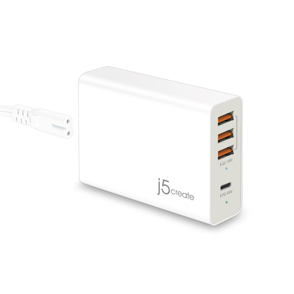 j5create JUP4263 mobile device charger Universal White AC Indoor