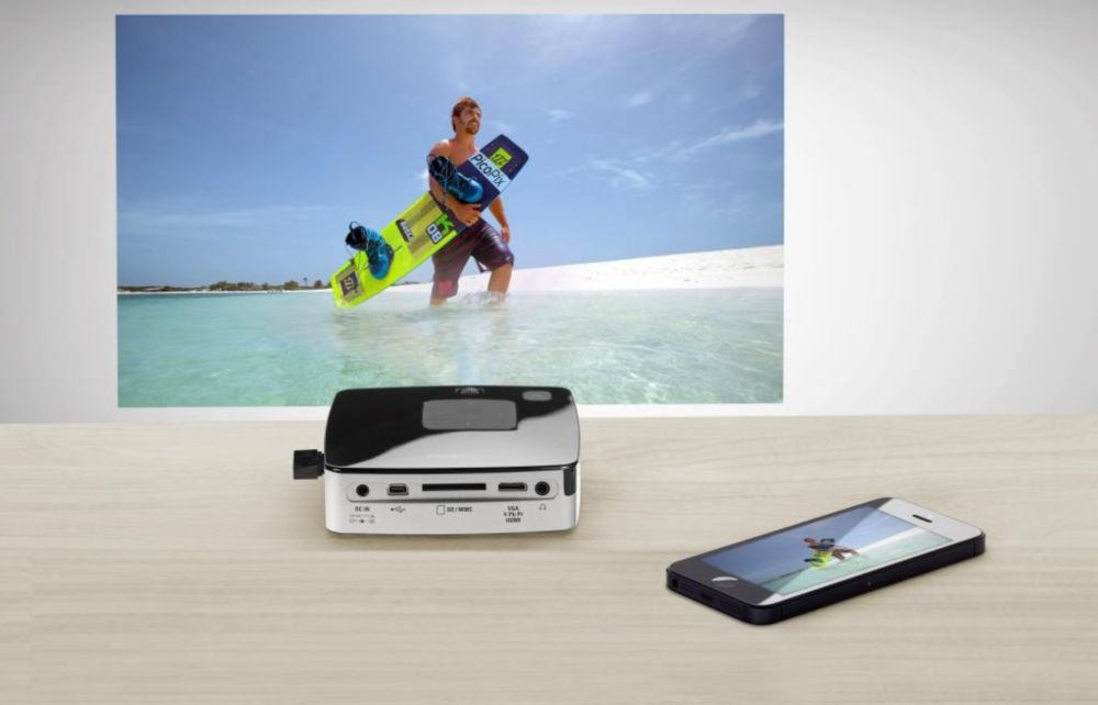 Philips PPX3417W data projector Portable projector 170 ANSI lumens DLP WVGA (854x480) Black, Metallic – image 7