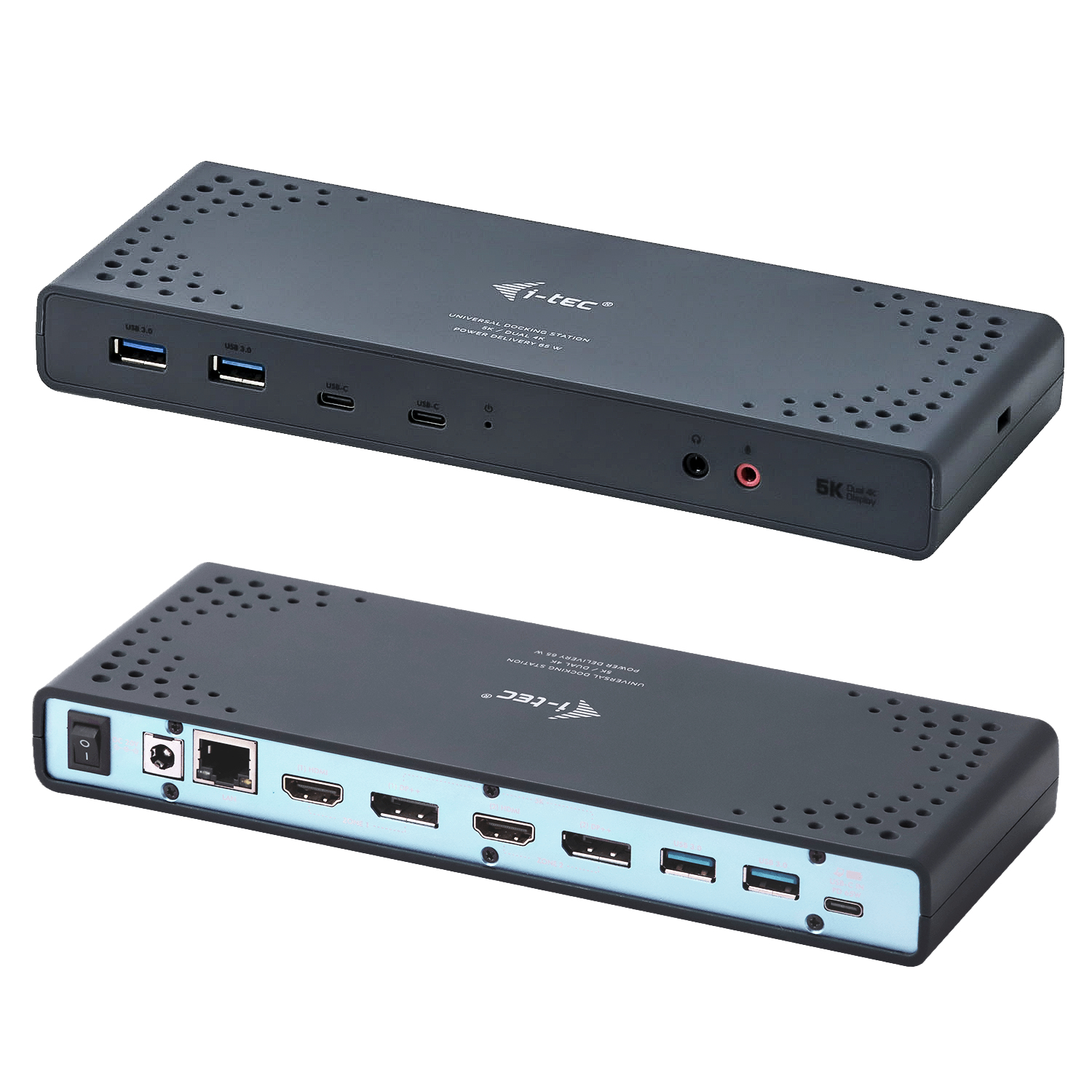 i-tec USB 3.0 / USB-C / Thunderbolt 3 Dual Display Docking Station + Power Delivery – image 2