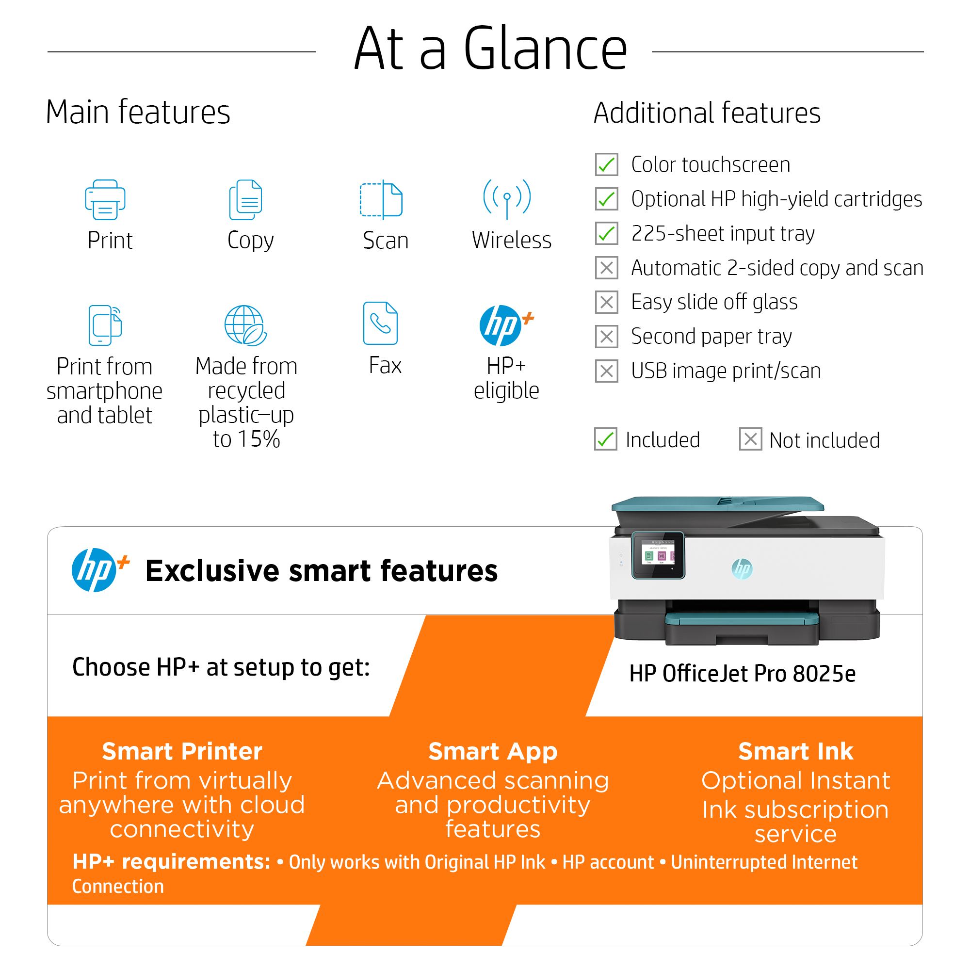 HP OfficeJet Pro 8025e All-in-One Prntr – image 4